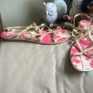 Kate spade sandals size 11 new color gold